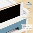 【RoLife 簡約生活】電腦螢幕增高架-雙層三抽屜款(三色 手機置物架/鍵盤收納/桌上收納)