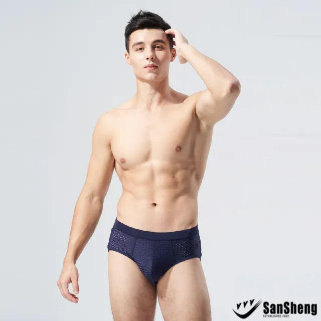 【SanSheng 三勝】6件組專利天然植蠶彈力透氣三角褲/平口褲(透氣布料 舒適親膚)