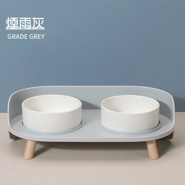 提升毛孩用餐儀式感：bebehome 寵物陶瓷雙碗組合，護頸、衛生、美感一次到位！