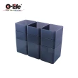 【O-Life】堆疊式整理收納盒-9入組-B-017(辦公用品 收納盒 收納櫃 抽屜櫃)