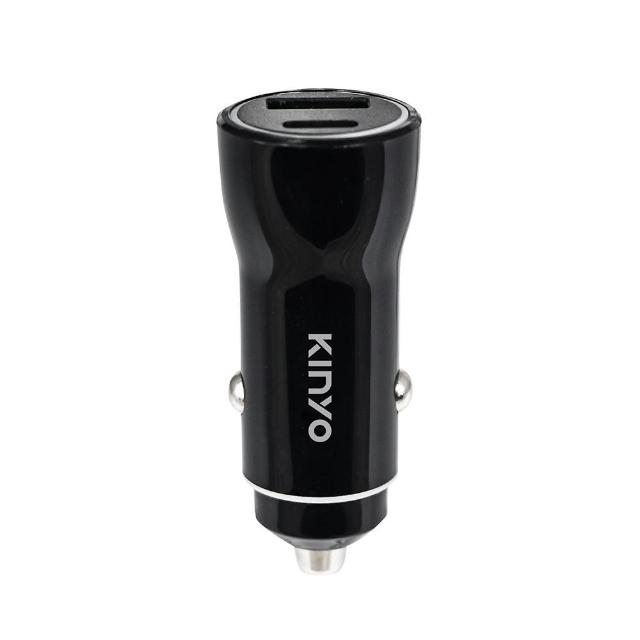 【KINYO】30W快充 Type-C/USB PD+QC車用充電器/車充/點煙器擴充(CU-80)
