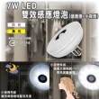 【明沛】7W LED雙效感應燈-E27銅頭型-(感應燈+小夜燈-全電壓都可使用-人來大燈亮 人走小燈亮-MP6774)