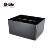 【O-Life】手提式整理收納盒(可堆疊 收納盒 居家收納 辦公收納 桌面收納 工具收納盒)