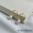 【Porabella】925純銀人工珍珠耳環 淡水人工珍珠輕奢氣質珍珠耳環 金色銀色穿洞式耳環 Pearl Earrings