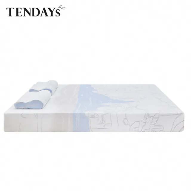 【TENDAYS】希臘風情紓壓床墊7尺特規雙人(20cm厚 記憶床墊)