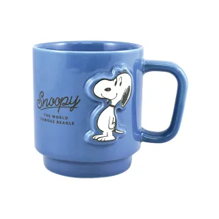 【大西賢製販】史努比SNOOPY 立體浮雕馬克杯 360ml 經典藍