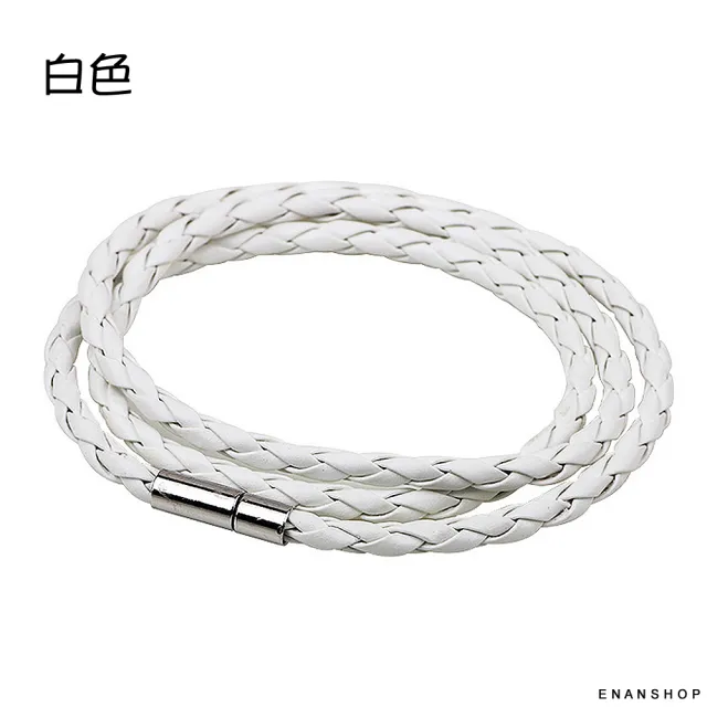 【ENANSHOP 惡南宅急店】多層編織麻花手環2入組 韓國龐克手環 情侶手環 情侶手鍊-0358B