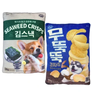 【iCat 寵喵樂】韓國零食-狗海苔/狗薯片 狗玩具*3入組(寵物玩具/狗玩具)