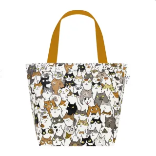 【Sunny Bag】貓小姐Ms.Cat-聯名托特包2款：茫茫貓海(手提包 防水 環保 台灣設計 MIT)
