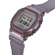 【CASIO 卡西歐】G-SHOCK 時尚經典方形金屬殼電子錶-迷霧紫(GM-S5600MF-6 半透明錶帶)