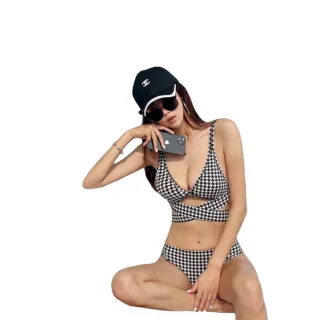 【泳衣果】比基尼泳裝亦蘭美胸鳥格性感二件式泳衣