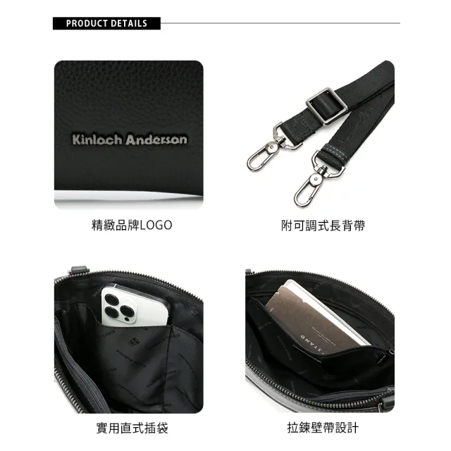 【金安德森】都會簡約 商務2way側背包(黑色)