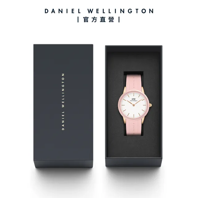 【Daniel Wellington】DW 手錶 Iconic Motion32mm 限量浪漫粉膠腕錶-玫瑰金框(DW00100532)