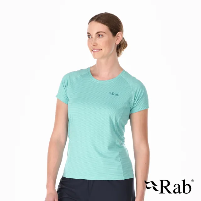 【RAB】Sonic Tee Wmns 短袖透氣排汗衣 女款 融冰 #QBL02