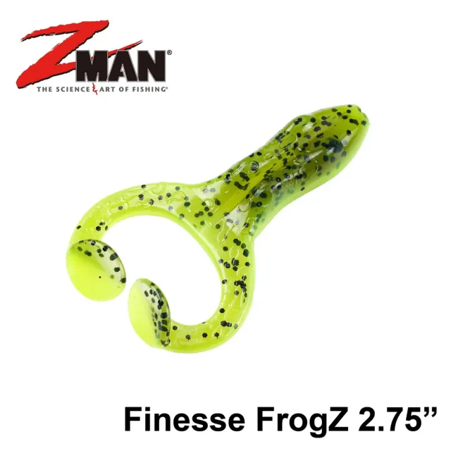 【RONIN 獵漁人】Z-MAN Finesse FrogZ 2.75吋 浮水踢腿蛙 10X耐咬(路亞 軟蟲 淡水 海水 根魚)