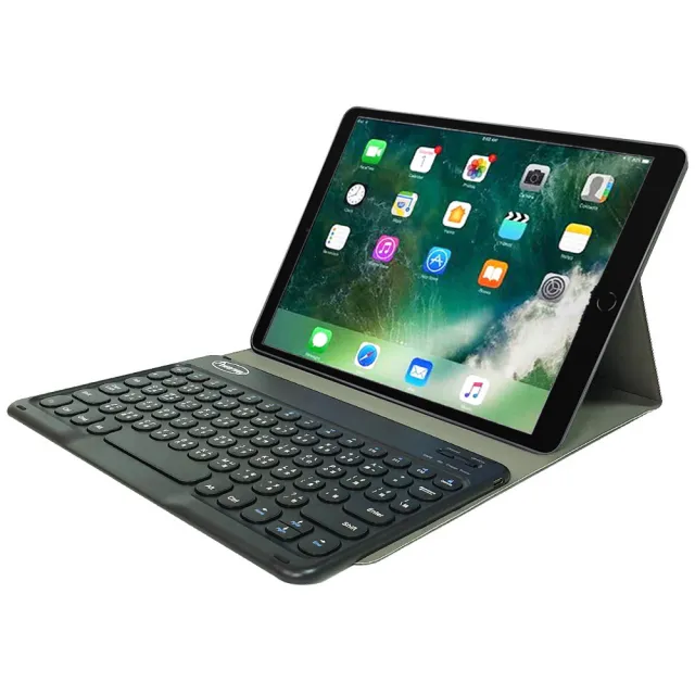 Powerway For iPad Air 3/ Pro10.5專用圓典型藍牙鍵盤/皮套(10.5吋