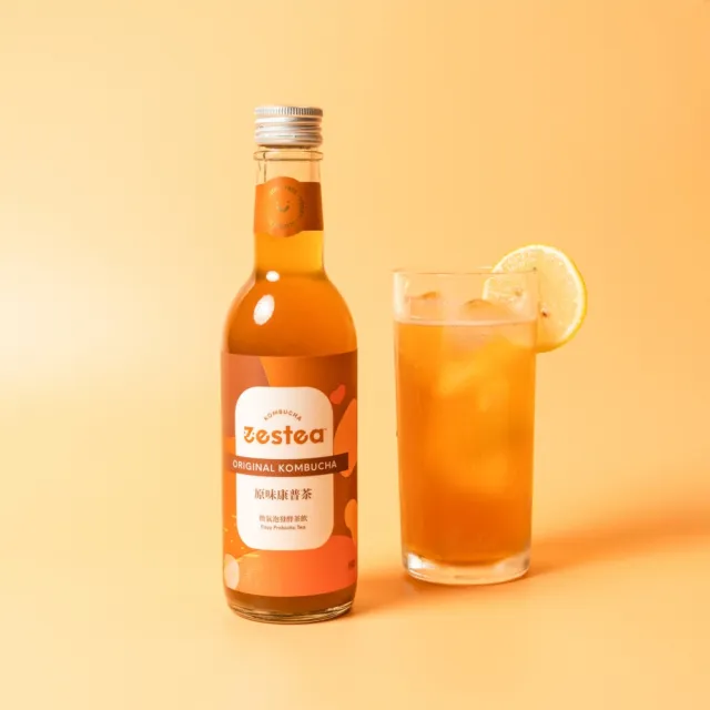 【Zestea Kombucha】經典原味組合 300ML*12瓶(無添加、富含益生菌)
