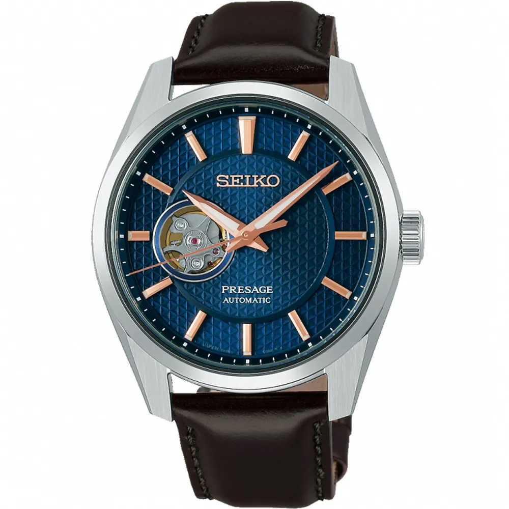 【SEIKO 精工】Presage 新銳開芯機械錶 指針錶 手錶 禮物 畢業(6R38-00A0J/SPB311J1)