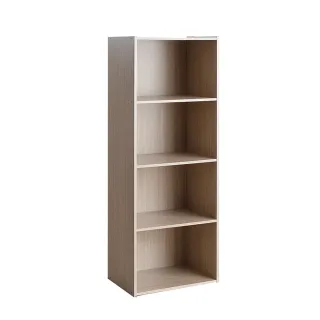 【固得家俬】日式 白橡色 四層櫃 收納櫃 書櫃 層板櫃(四空櫃)
