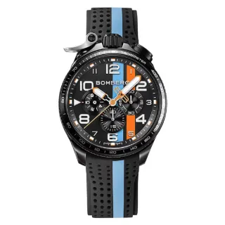 【BOMBERG】炸彈錶BOLT-68 系列黑色XL復古賽車計時碼錶/45mm(BS45CHPBA.059-6.10)