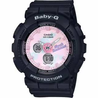 【CASIO 卡西歐】Baby-G 大人氣俏皮渲染手錶-黑 新年禮物(BA-120T-1A)