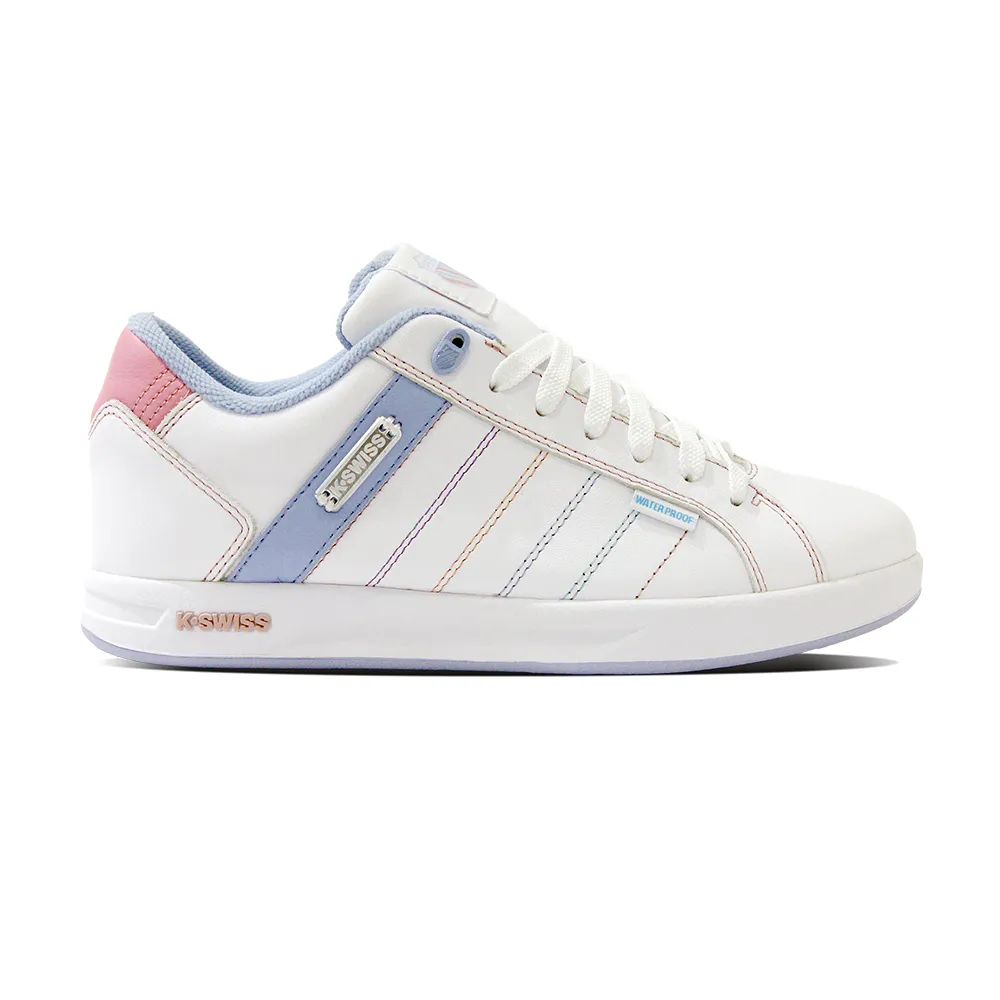 【K-SWISS】防水運動鞋 Lundahl Lth WP-女-白/粉藍/粉紅(98456-156)