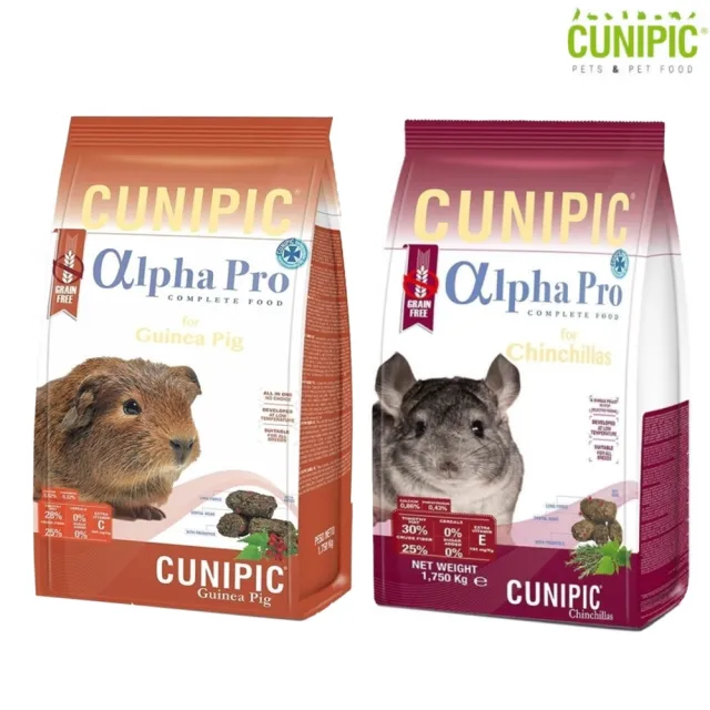 【CUNIPIC】頂級無穀鼠飼料1.75kg*2包組（天竺鼠/龍貓適用）(鼠飼料)