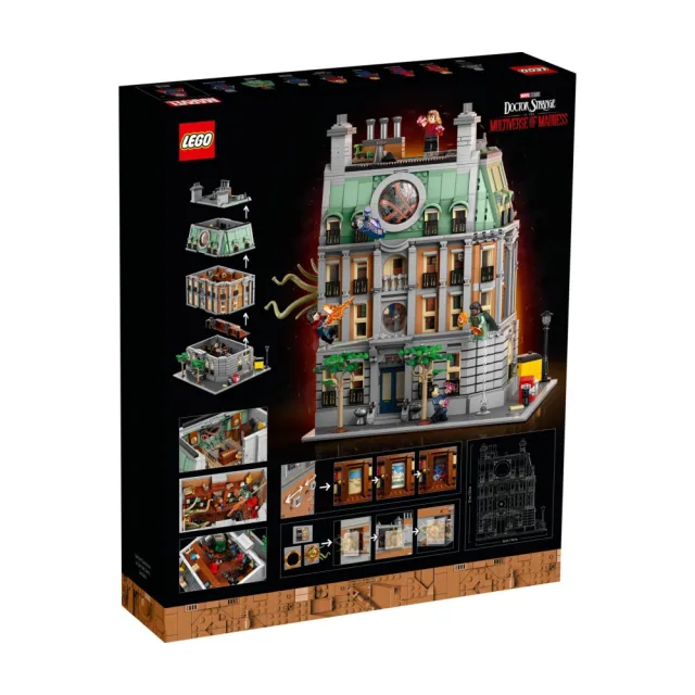 【LEGO 樂高】Marvel超級英雄系列 76218 Sanctum Sanctorum(奇異博士 漫威 建築模型 禮物)