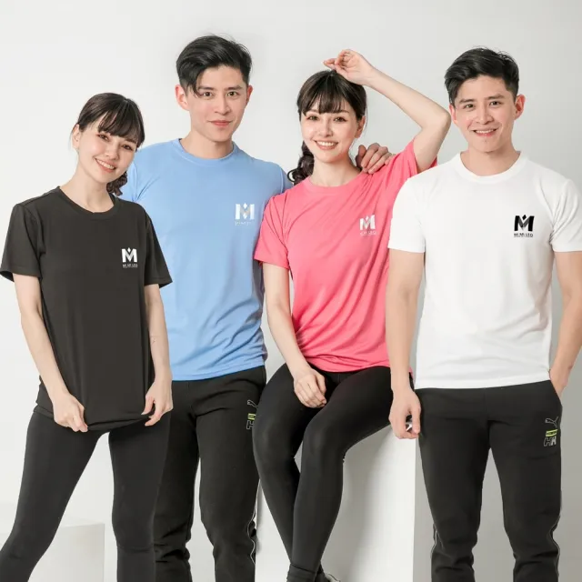 【MI MI LEO】台灣製男女款 吸排短T-Shirt_M001(多色任選)