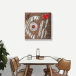 【24mama 掛畫】單聯式 油畫布 餐廳 飲料 拿鐵 藝術 插圖 早晨 復古 時尚 裝飾 無框畫-60x60cm(抽象咖啡)