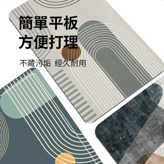 【ANTIAN】2入組 矽藻泥瞬吸水防滑地墊 家用浴室速乾珪藻土門地毯 廁所門腳墊 衛生間腳踏墊
