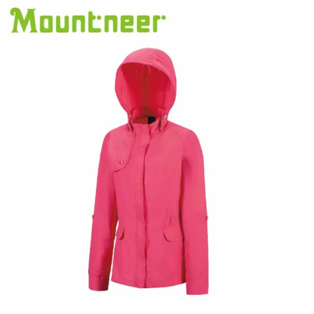 【Mountneer 山林】女 抗UV休閒外套 深粉紅 抗UV外套/休閒外套/防曬外套/防風夾克/ 21J08(悠遊山水)