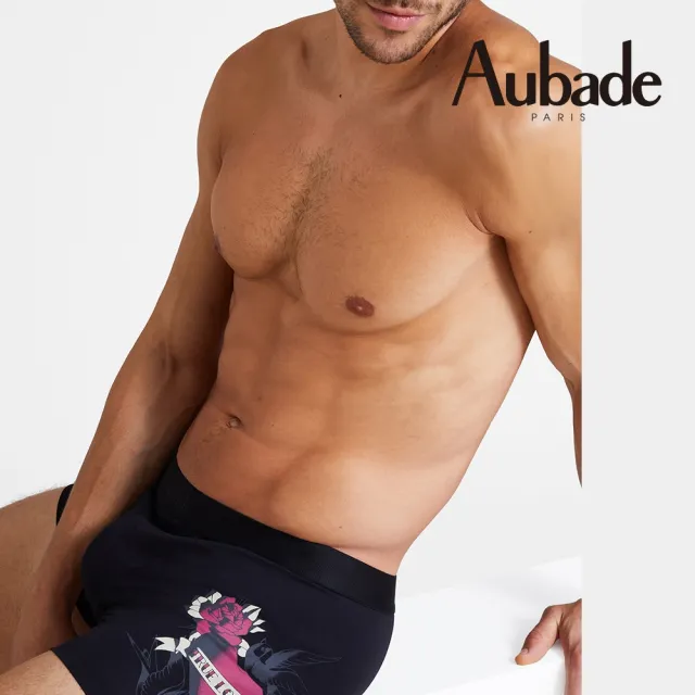 【Aubade】長版頂級莫代爾棉 彈性四角男褲 平口褲(示愛-2213)