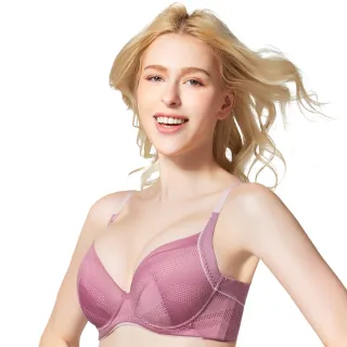 【Swear 思薇爾】時尚律動系列B-F罩軟鋼圈運動女內衣(磨砂粉)