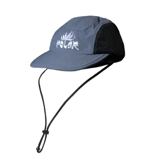 【POLER STUFF】日本限定 2WAY DRAWCORD SURF CAP 風格戶外穿搭老爹帽 / 防曬透氣五片帽(灰藍色)