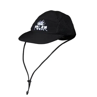 【POLER STUFF】日本限定 2WAY DRAWCORD SURF CAP 風格戶外穿搭老爹帽 / 防曬透氣五片帽(黑色)