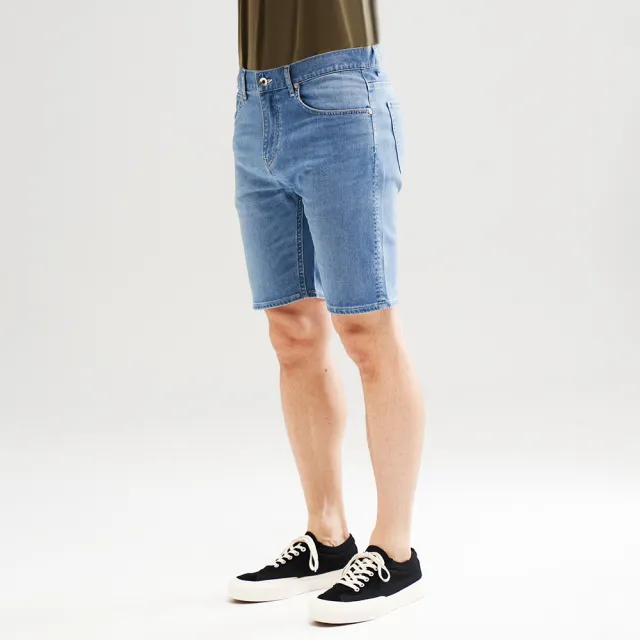 【Lee】出清品-男裝 牛仔短褲 / 涼感 901 合身刷白 淺藍洗水 / Cool Breeze 系列(LL22011077Y)