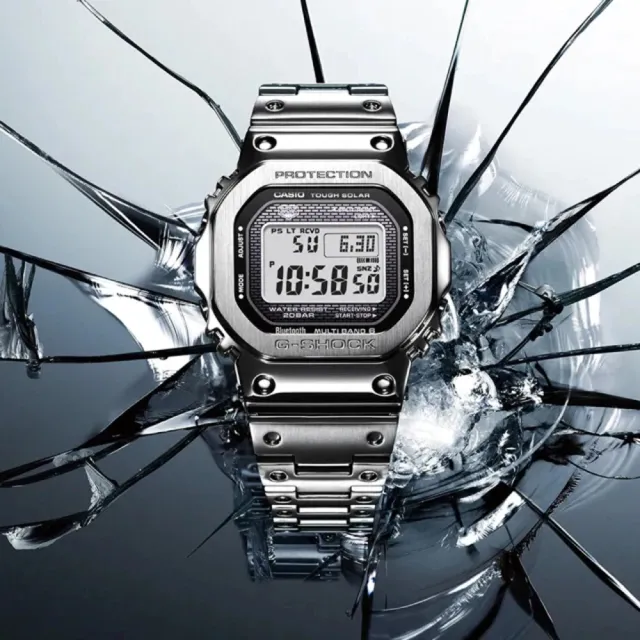 CASIO 卡西歐】G-SHOCK 搭載藍牙連線功能及世界六局標準電波腕錶43.2mm
