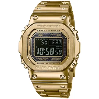 【CASIO 卡西歐】G-SHOCK搭載藍牙連線功能及世界六局標準電波腕錶43.2mm(GMW-B5000GD-9)