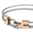 【CHARRIOL 夏利豪】Coup De Foudre系列 磁鐵造型編織鋼索手環(04-102-1269-0)