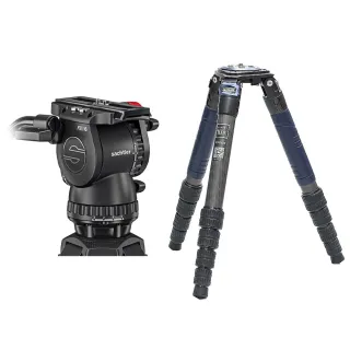 【Sachtler 沙雀】FSB6 markII 攝錄影油壓雲台 + AOKA TKPRO 425C 飛羽攝錄影(總代理公司貨)