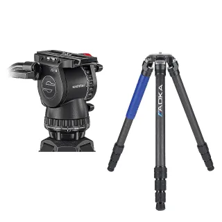 【Sachtler 沙雀】FSB8 markII 攝錄影油壓雲台 + AOKA TKPRO 324C 飛羽攝錄影(總代理公司貨)