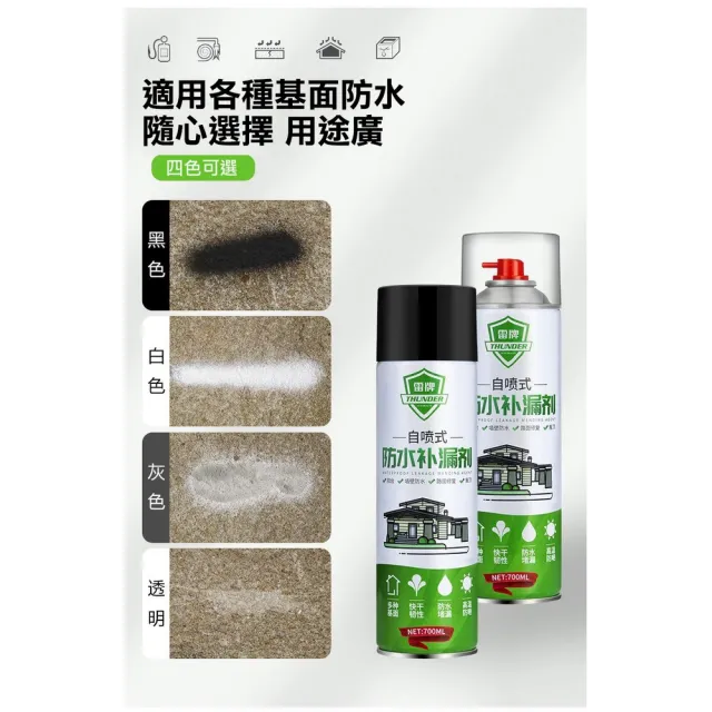 【ROYAL LIFE】自噴式防水修復補漏膠(防水補漏噴劑 屋頂防漏劑 外牆裂縫補縫劑)