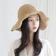 【Emi 艾迷】韓系極簡氣質 透氣柔軟 草帽 遮陽帽