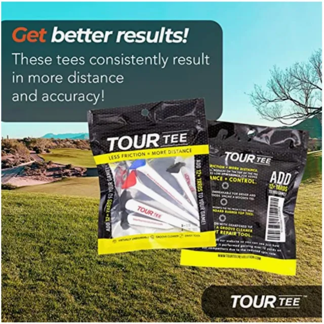 【TOUR TEE】GOLF Tour Tee Combo Pack長短球梯組｜一包5支(一組兩包入｜高爾夫球梯Tee)