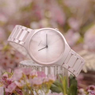 【Rado 雷達表】True Thinline真我超薄系列 世界花園陶瓷錶-玫瑰粉39mmR05(R27120402)