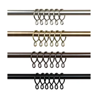 【Home Desyne】台灣製 一體成形窗簾圈窗簾環10入(內徑35mm)