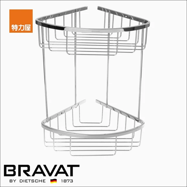 BRAVAT 融宜不鏽鋼雙層轉角置物架