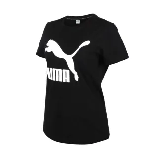 【PUMA】女流行系列CLASSICS寬鬆短袖T恤-歐規 休閒 慢跑 上衣 黑白(53007601)