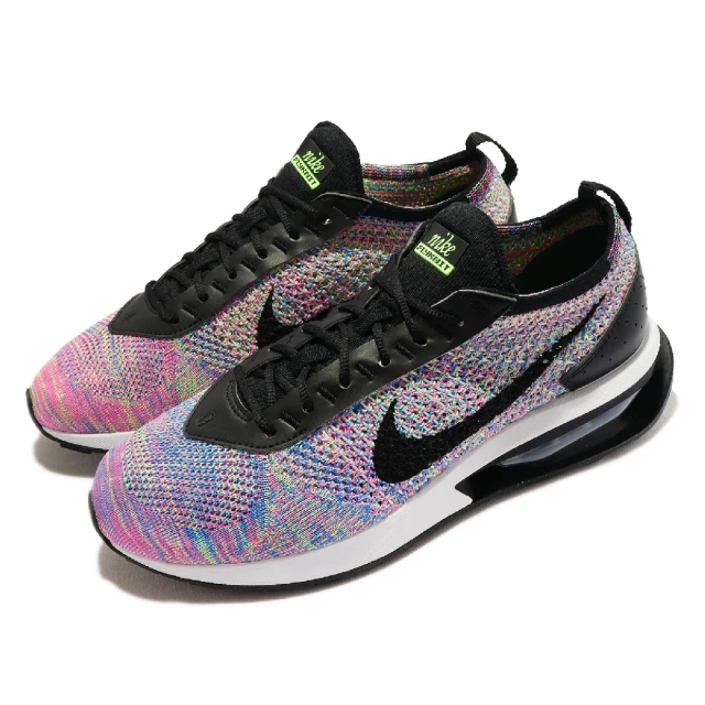 NIKE 耐吉 休閒鞋 Air Max Flyknit Racer 男鞋 紫粉 黑 編織 氣墊 彩色(DJ6106-300)